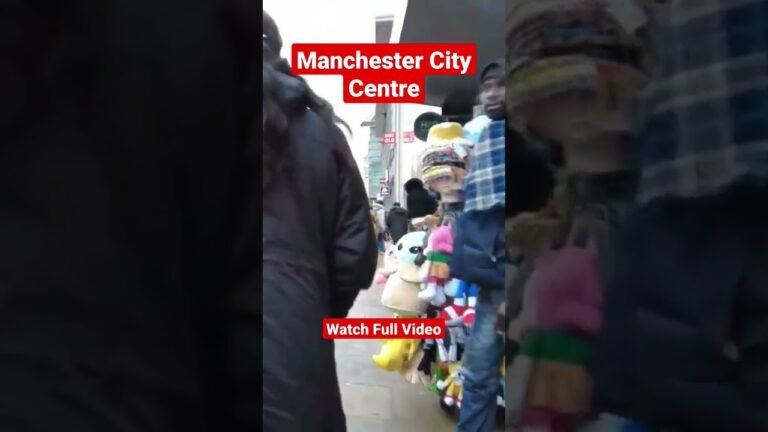 Busy Manchester City Centre Walk