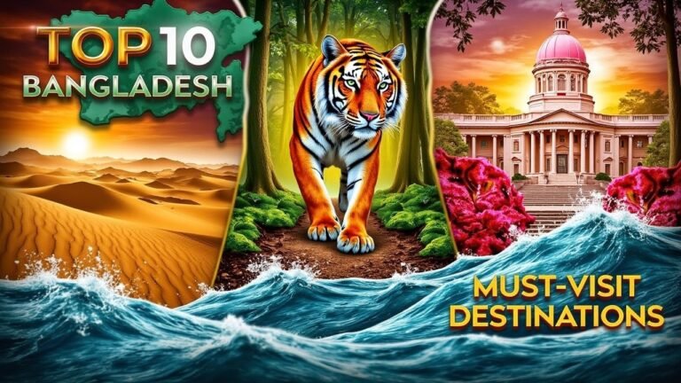 📍 Top 10 Must-Visit Places in Bangladesh 🇧🇩 | Tourist Hotspots! | Travel Guide #bangladesh