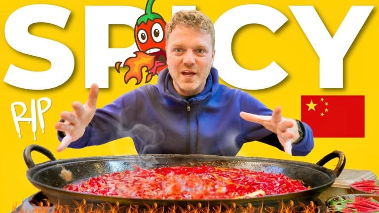 I Tried Extreme Spicy CHINESE STREET FOOD in China's Spice Capital 🌶️ 🇨🇳