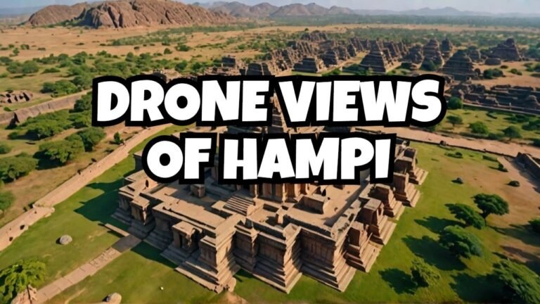 Aerial View of Hampi: Echoes of an Empire from Above 🚁🏰