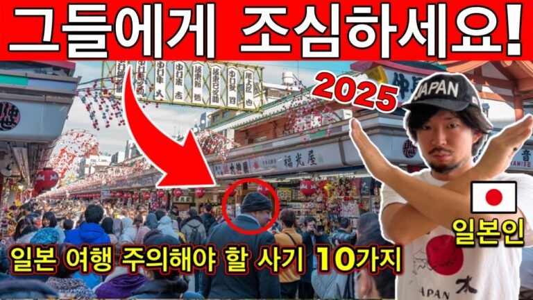 🇯🇵 관광객이 자주 당하는 일본 사기 실태 공개! 2025년 최신 수법과 피하는 꿀팁까지! | 소매치기부터 사진사기까지 | 여행 꿀팁 포함