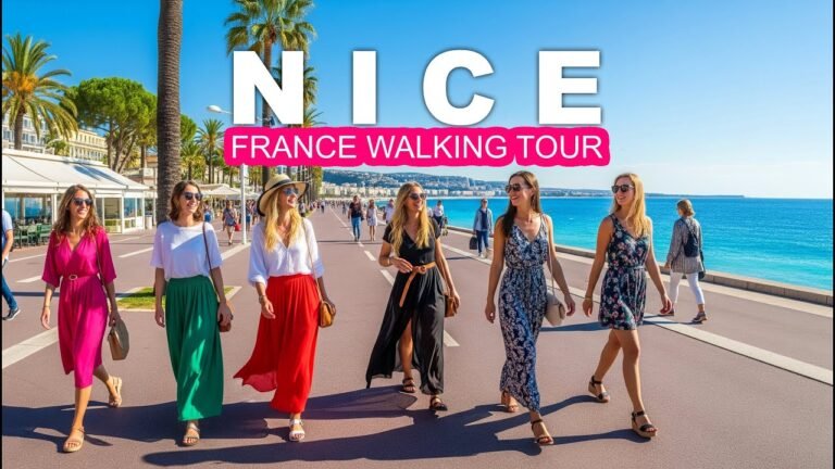 Nice, France walking tour 2025 4K 60 FPS | EXPLORE FRENCH RIVIERA ON A SUNNY DAY!