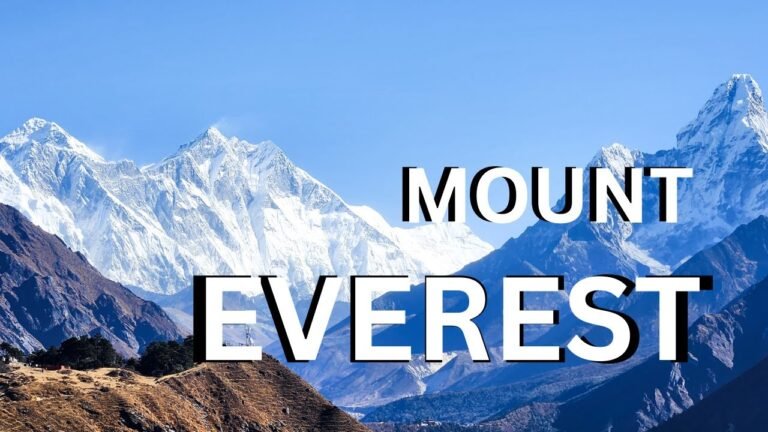 MOUNT EVEREST Top mountain peak of the World