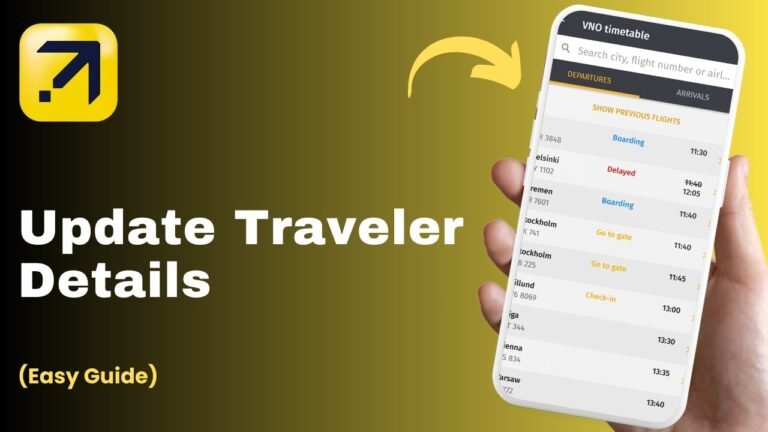 How To Update Traveler Details In Expedia !