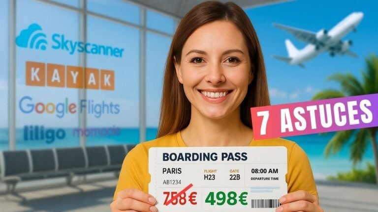 7 ASTUCES pour payer ton billet d’avion beaucoup MOINS cher en 2025