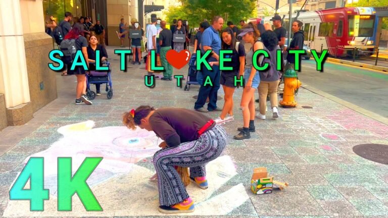 Salt Lake City Main Street Walk, Utah USA 4K – UHD