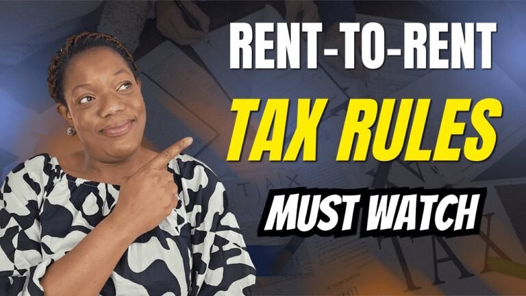 What UK Landlords MUST Know About Rent to Rent Tax Rules in 2025?
