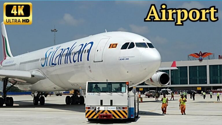 Colombo Sri Lanka Airport (Bandaranaike Airport) Walk – Bandaranaike International Airport (BIA) 4K