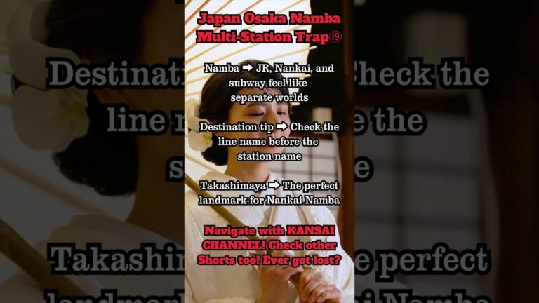 Osaka Japan Travel Guide, Kansai Airport to Namba Station, Osaka to Kyoto Train Tips for Foreigners!