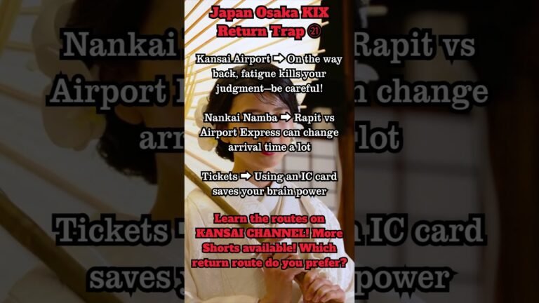 Osaka Japan Travel Guide, Kansai Airport to Namba Station, Osaka to Kyoto Train Tips for Foreigners!
