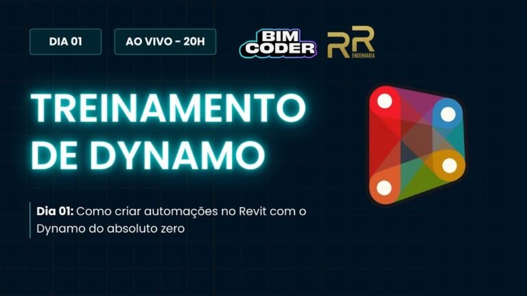 Dynamo na Prática | Dia 1 | BIM Coder & RR Engenharia | Ao vivo 🔴