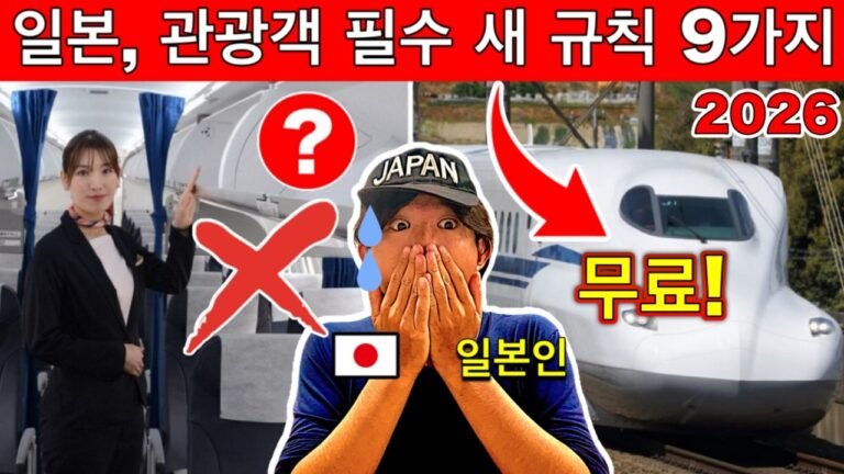 일본 여행, 모르면 입국 거부? 🇯🇵 2026년 꼭 알아야 할 9가지 변화 | 여행 꿀팁 포함