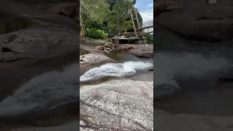 POV 7 Wells Waterfall Rock Slide, natural sounds | Langkawi, Malaysia #langkawi #nature #waterfall