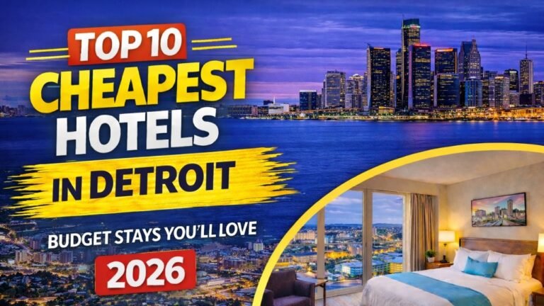 Top 10 Cheapest Hotels in Detroit (2026 Budget Stays You’ll Love)