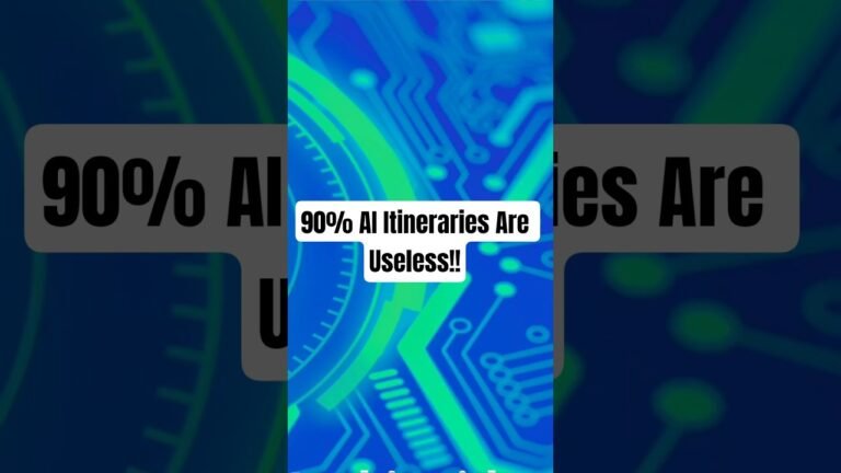 90% AI Itineraries Are Useless 😬 Here’s Why