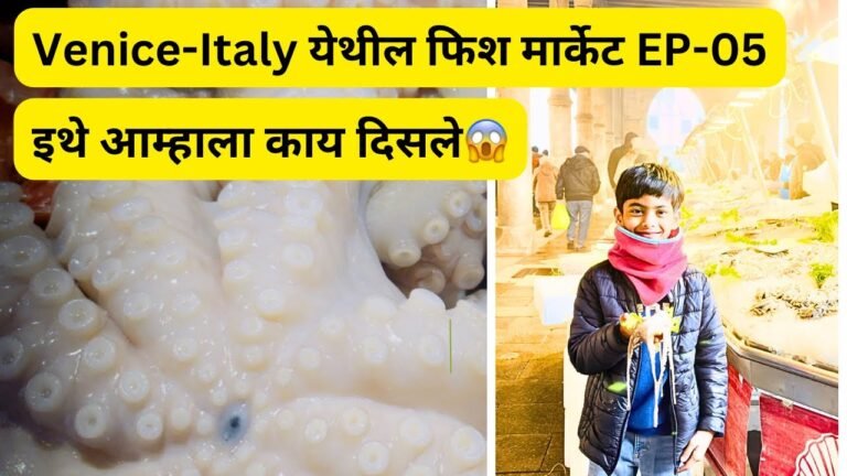 Venice-Italy येथील फिश मार्केट | इथे आम्हाला काय दिसले😱| marathi vlog 032 #spchallenge