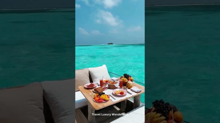 This is how the ultra-wealthy breakfast?! 🌴 #maldives #luxury #shorts?!