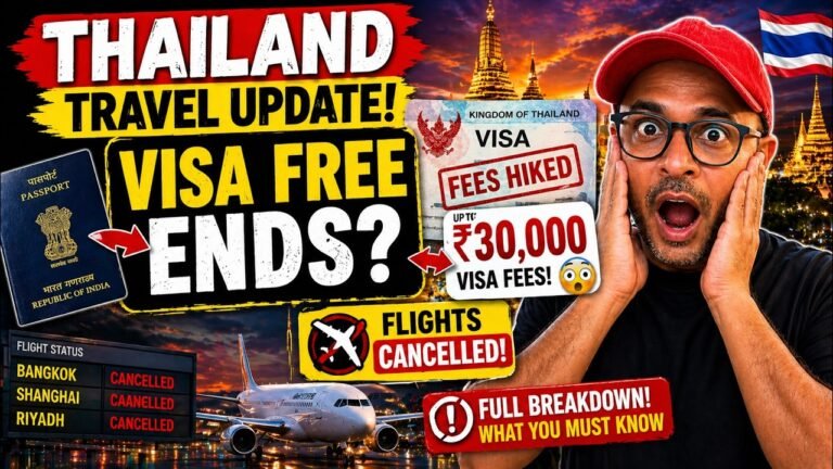 Thailand Travel Update 🔴 Visa-Free Entry Ending for Indians?