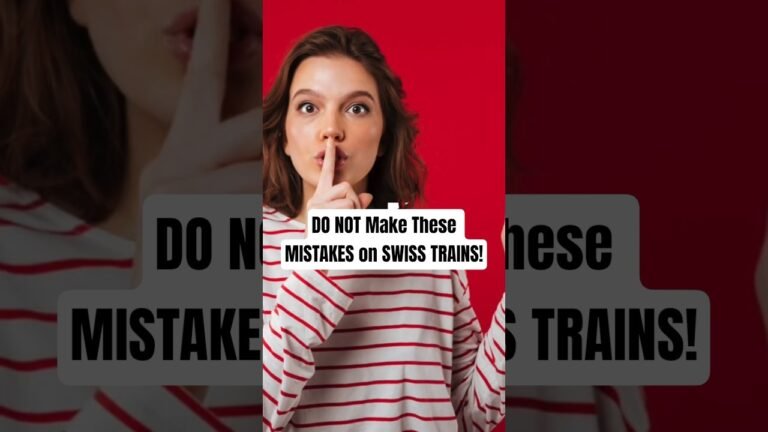 5 Swiss Train Rules Tourists Must Follow 🚨 #swisstravelpass