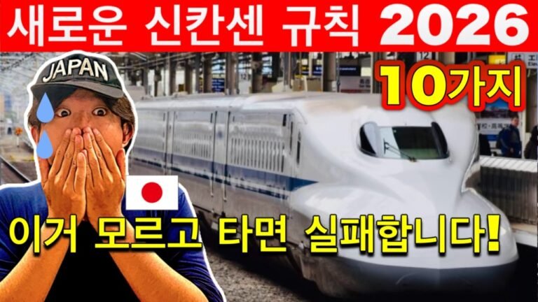 일본 신칸센 이거 모르고 타면 실패합니다 (2026 필수 10가지) | 여행 꿀팁 포함