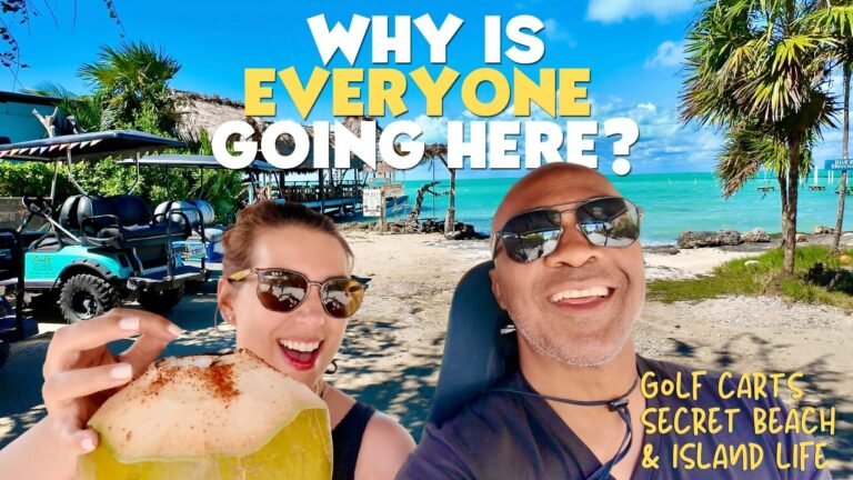 This is Belize 🇧🇿 | Golf Carts, Secret Beach & Island Life