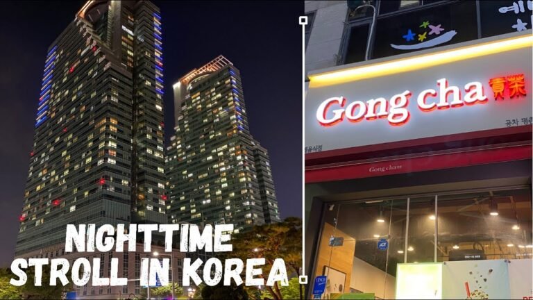 NIGHTTIME STROLL IN KOREA 🚶🏻‍♀️🚶🏻🇰🇷 Anyang South Korea