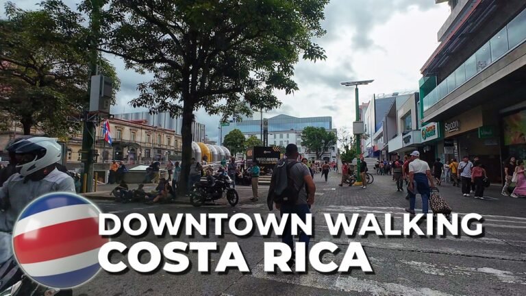 [4K] Walking Tour San Jose, Costa Rica 🚶Virtual Treadmill Downtown #virtualtour