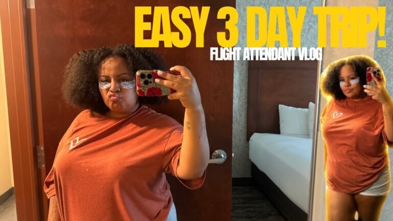 Cabin Crew Vlog | Flight attendant life || easy 3 day trip ✨✈️ #regionalflightattendant