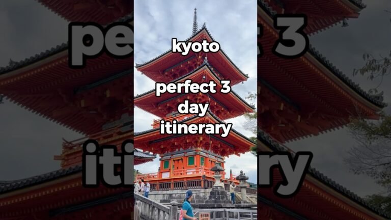 Kyoto PERFECT 3-Day Itinerary 🇯🇵✨ | Best Things to Do in Kyoto, Japan #japantravel #travel