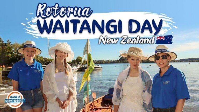 Rotorua NEW ZEALAND 🇳🇿 Waitangi Day Classic Boat Parade on Lake Rotoiti | 197 Countries, 3 Kids