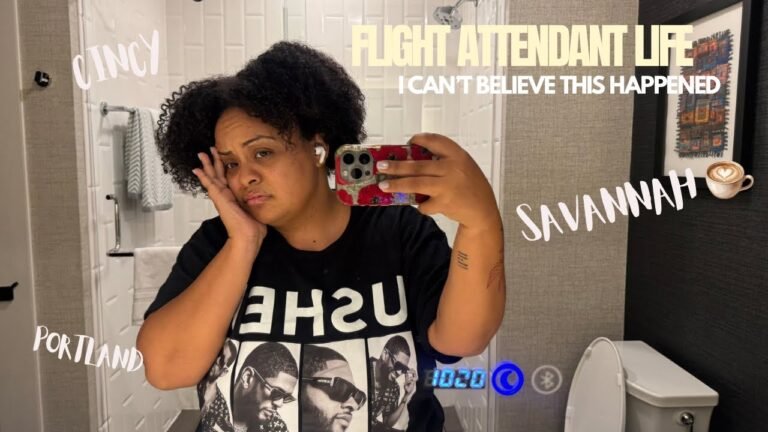 Flight attendant vlog || I can’t believe this happened on the plane !!! 4 day trip || summer flying