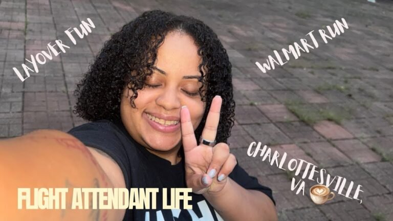 flight attendant vlog || layover in Charlottesville | quick 2 day trip before vacation🤍