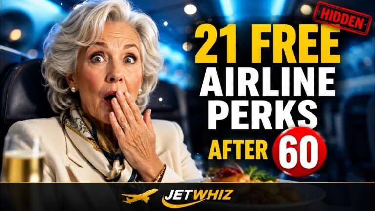 Airlines Don't Want Seniors To Know This (21 FREE Hidden Perks After 60)