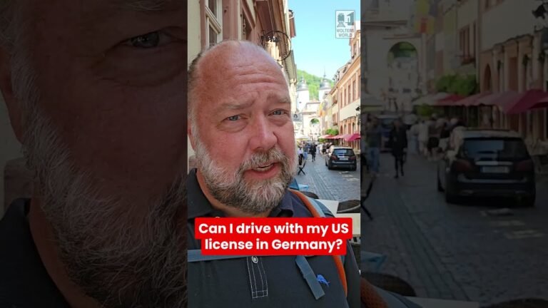 Can I drive with my US license in Germany? Yes! If you are a tourist.