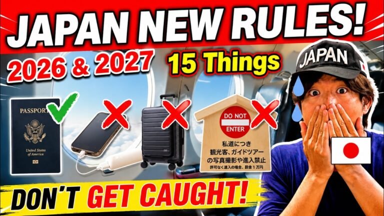 🇯🇵 JAPAN CHANGED! 15 New Rules Tourists MUST Know in 2026 & 2027