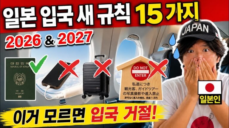 🇯🇵 일본이 완전히 달라졌다! 2026년 꼭 알아야 할 여행 규칙 15가지 | 여행 꿀팁 포함