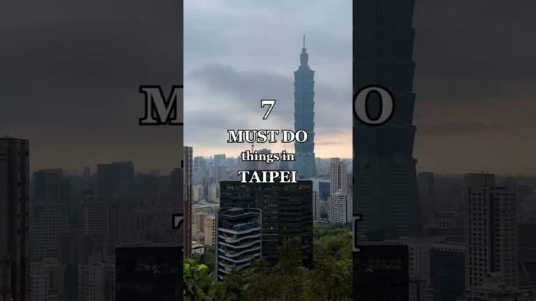 Must do things in Taipei, Taiwan! #travel #vlog #food #taipei #taiwan #itinerary #mustdo