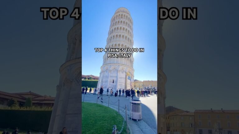 TOP 4 THINGS TO DO IN PISA, ITALY #trendingshorts #italy #pisa #italytravelguide