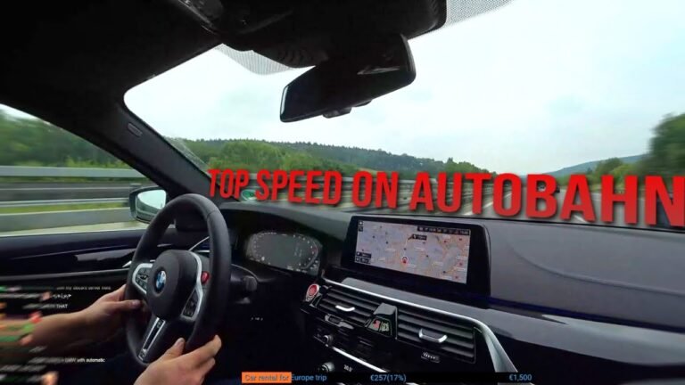 BMW M5 On The Autobahn  (FAST) & McDonalds Review (Frankfurt To München)