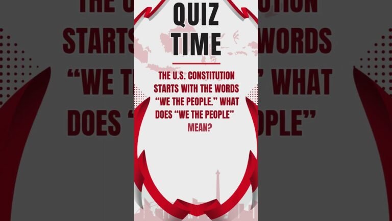 US Citizenship Test: Can You Pass This Civics Quiz? #uscis