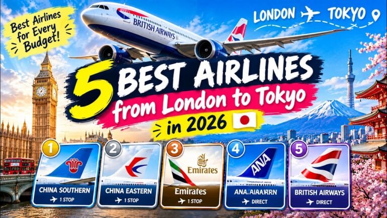 London to Tokyo: 5 BEST Airlines in 2026 🇯🇵✈️