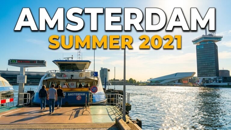 Amsterdam Walking Tour 🇳🇱 Summer 2021 | Amsterdam Noord, Canals & Dam