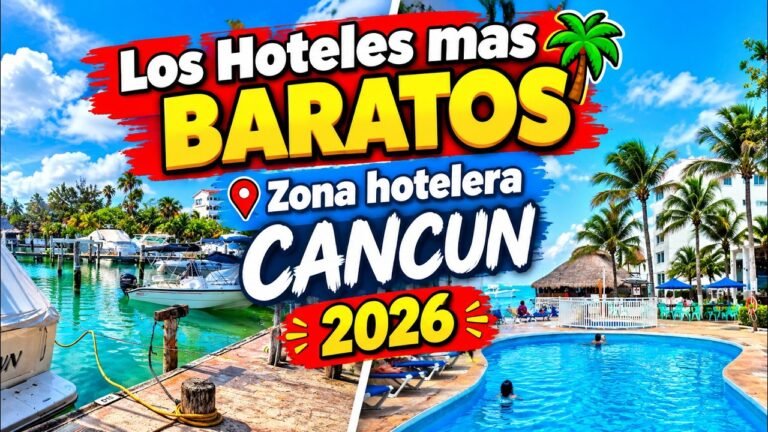 🔴 ¿PRECIOS? Los 3 Hoteles más BARATOS de la Zona Hotelera Cancún 2026 🏖️ ¿VALEN LA PENA?