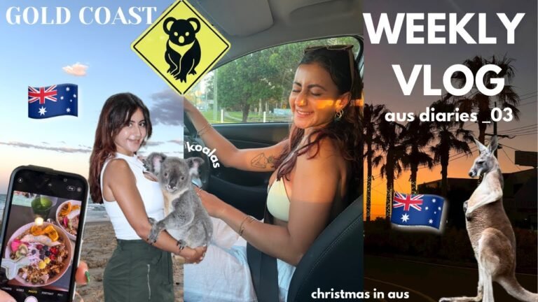 WEEKLY VLOG || aus diaries_03 / Gold Coast, animal sanctuary, Brisbane 🐨